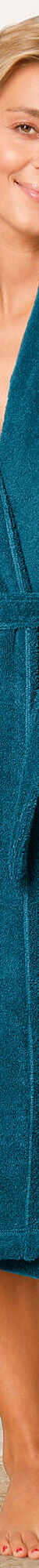 Peignoir mixte adulte éponge bouclette col châle personnalisable (bleu paon) Peignoir mixte adulte éponge bouclette col châle personnalisable (bleu paon)